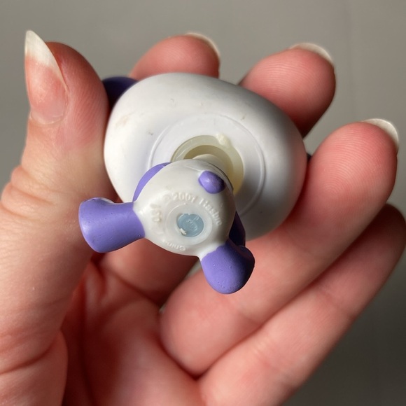 Littlest Pet Shop LPS Panda Bear Monopoly White Purple Authentic Clover Eyes - Picture 3 of 6